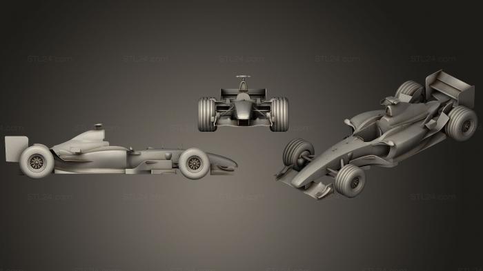 Vehicles (Ferrari F2003 GA, CARS_0158) 3D models for cnc